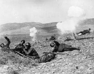 Résistance grecque à l'invasion italienne, 1940 - crédits : Keystone/ Hulton Archive/ Getty Images
