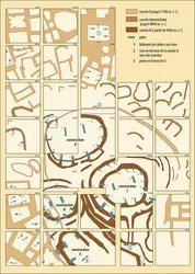 Plan du site de Göbekli Tepe - crédits : Encyclopædia Universalis France