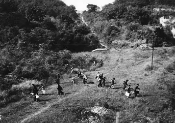 Exode nung - crédits : Hulton Archive/ Getty Images