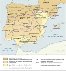 Espagne, IX<sup>e</sup>-XIV<sup>e</sup> siècle - crédits : Encyclopædia Universalis France