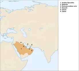 CCG (Conseil de coopération du Golfe) - crédits : Encyclopædia Universalis France