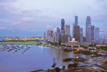 Singapour, le port - crédits : M. Borchi/ De Agostini/ Getty Images