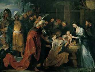 Adoration des Mages, P. P. Rubens - crédits : Musée des Beaux-Arts, Lyon