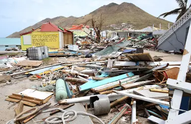 Île de Saint-Martin après le passage du cyclone Irma - crédits : Jose Jimenez/ Getty Images