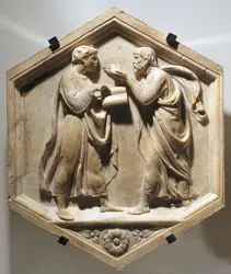 Aristote et Platon en débat, Luca della Robbia - crédits : A. Dagli Orti/ De Agostini/ Getty Images