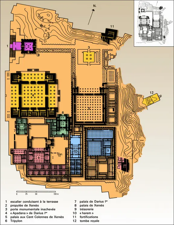 Persépolis : plan général