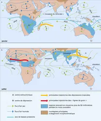 Mousson d'été, mousson d'hiver - crédits : Encyclopædia Universalis France