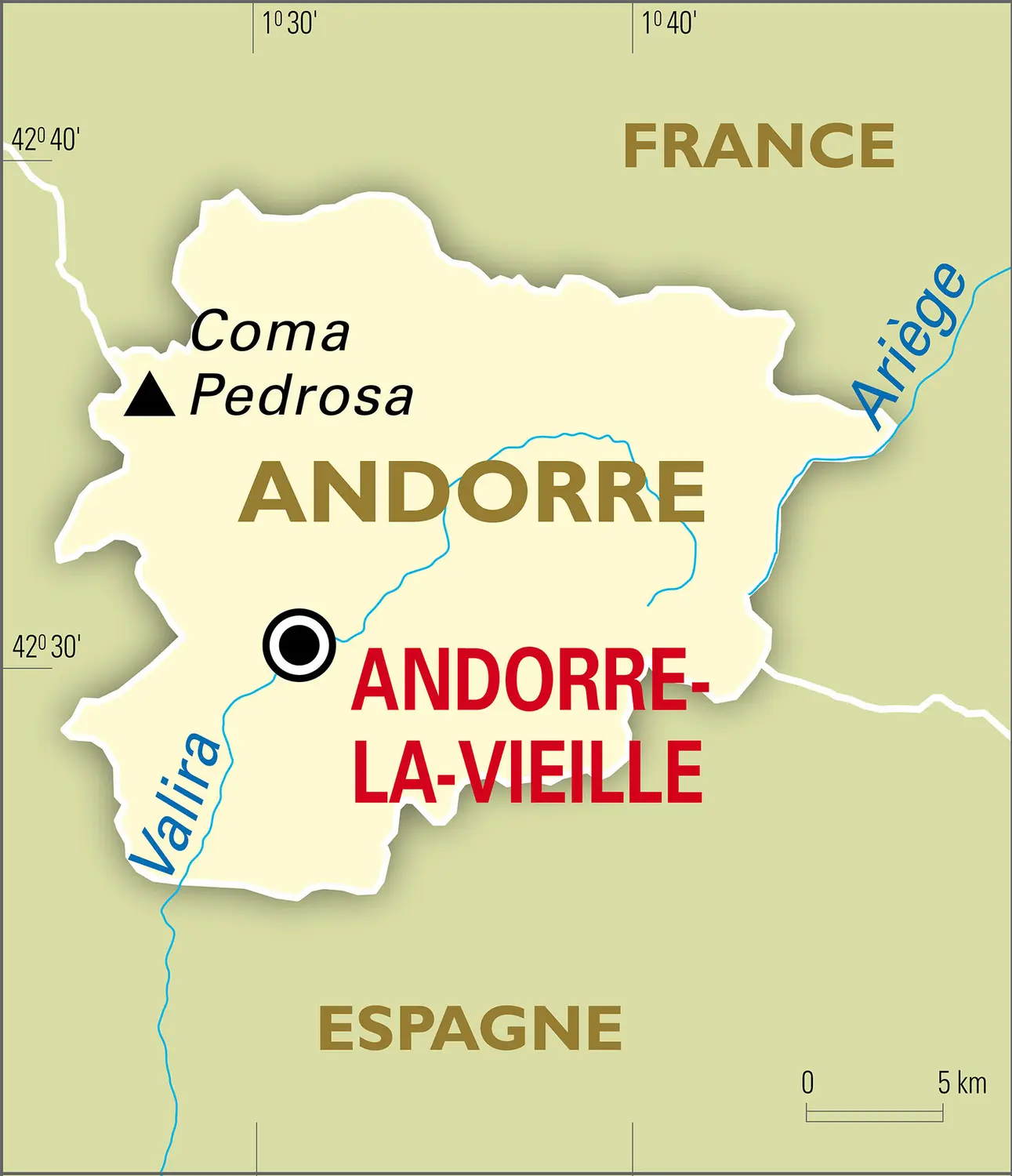 Andorre : carte générale