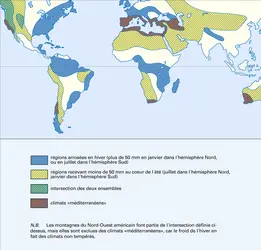 Climats méditerranéens - crédits : Encyclopædia Universalis France