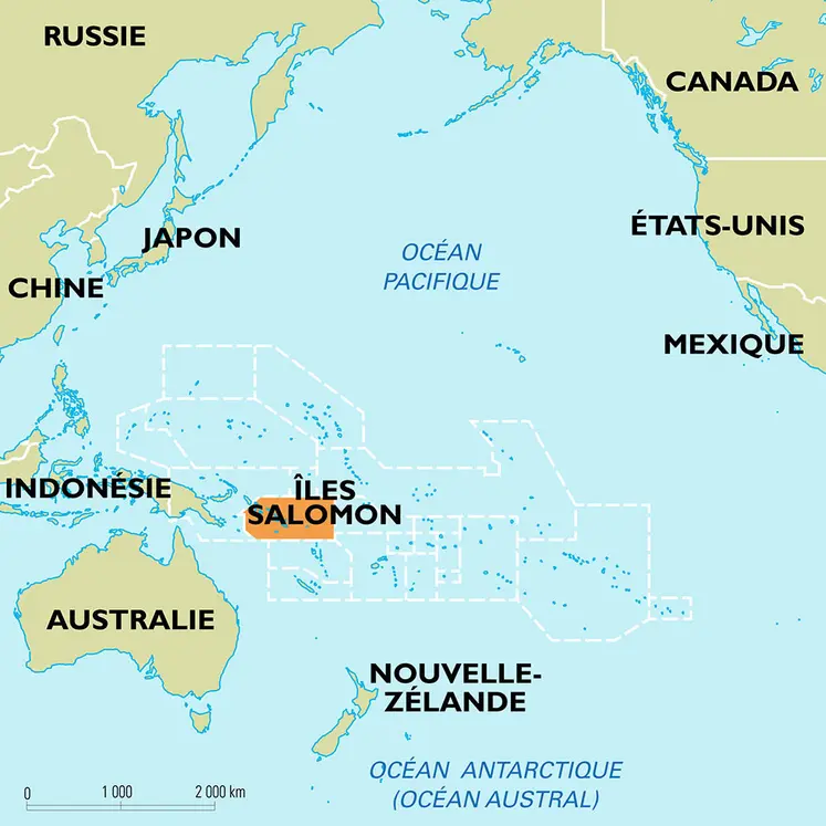 Salomon (îles) : carte de situation