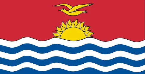 Kiribati : drapeau - crédits : Encyclopædia Universalis France