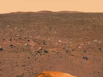 Mars : le cratère Gusev - crédits : NASA
