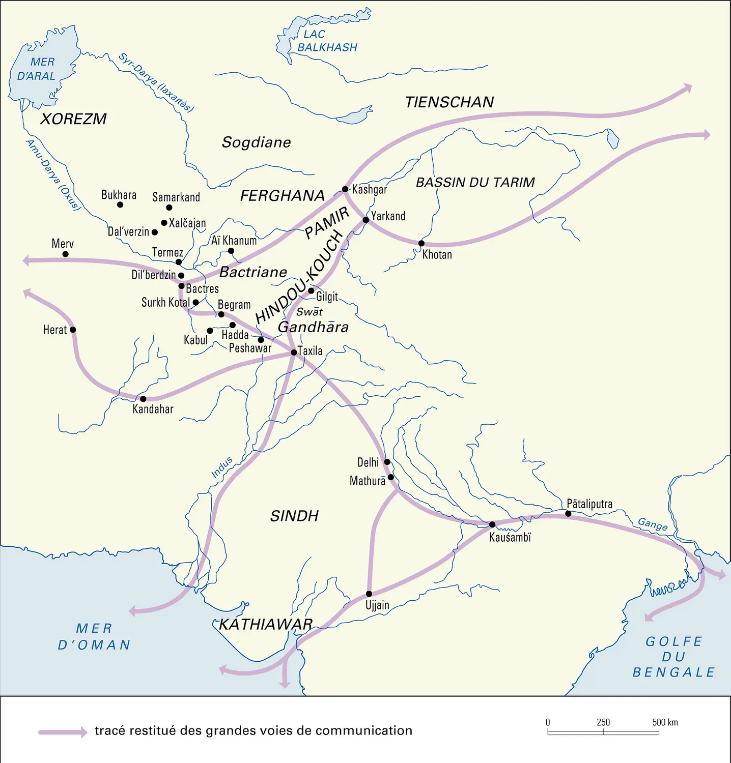 Territoires soumis aux Kouchans