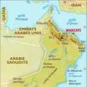 Oman : carte physique - crédits : Encyclopædia Universalis France