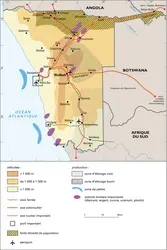 Namibie : territoire et activités - crédits : Encyclopædia Universalis France