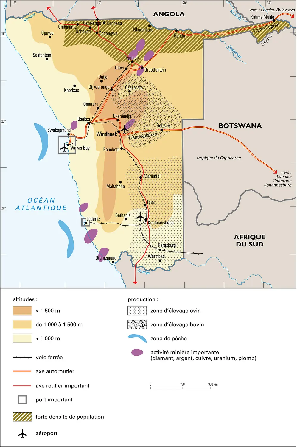 Namibie : territoire et activités