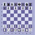Position initiale (échecs) - crédits : Encyclopædia Universalis France