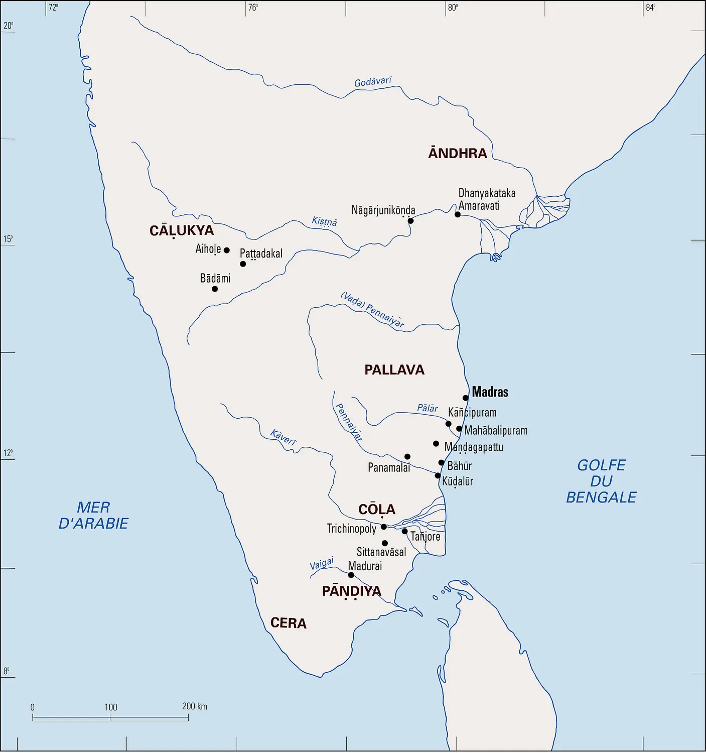 La dynastie Pallava, Inde du Sud