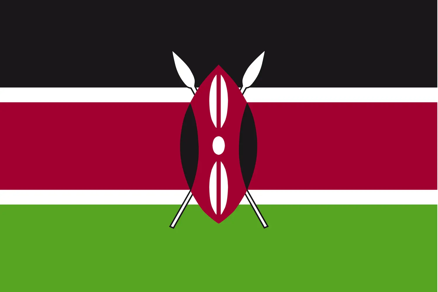 Kenya : drapeau