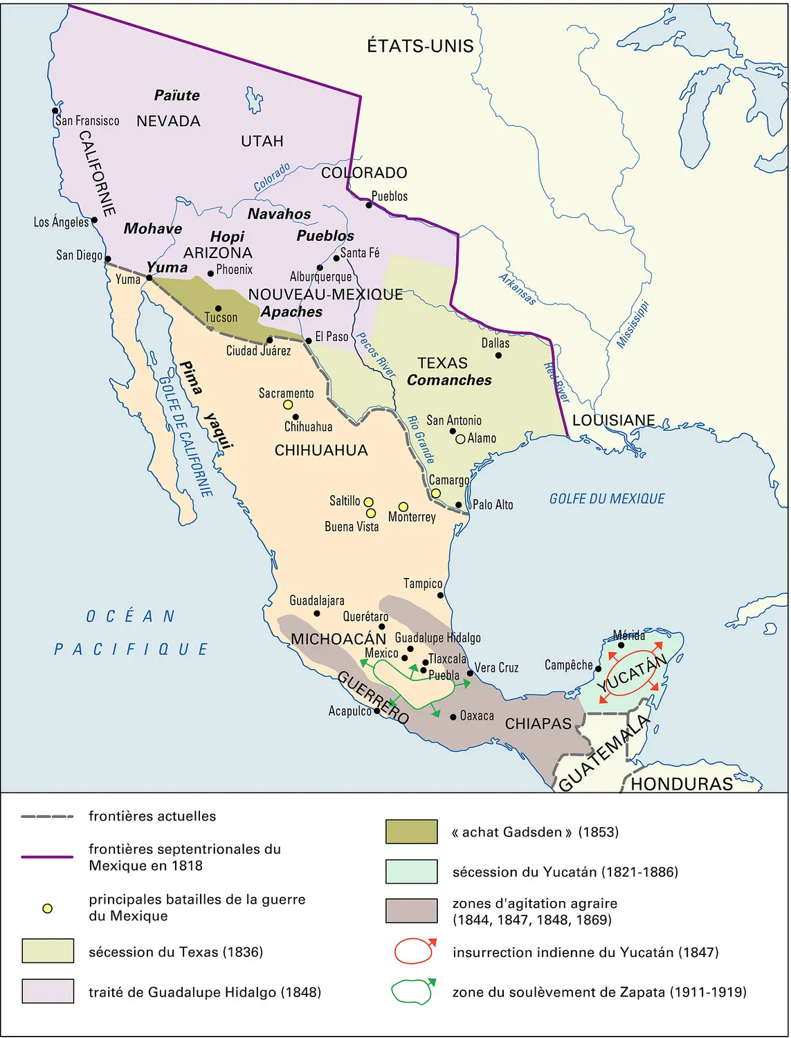 Mexique : formation territoriale