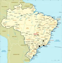 Brésil : carte administrative - crédits : Encyclopædia Universalis France
