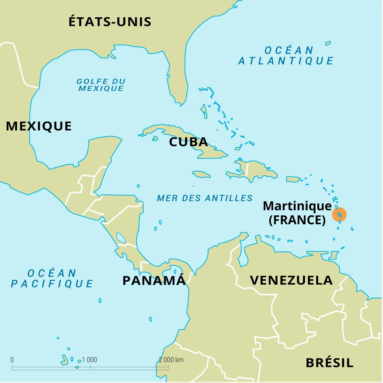 Martinique [France] : carte de situation