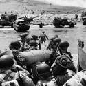 Omaha Beach, 7 juin 1944 - crédits : Wall/ MPI /Getty Images