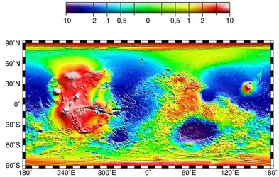 Topographie de Mars - crédits : Courtesy NASA / Jet Propulsion Laboratory