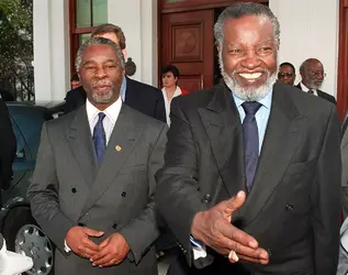 Sam Nujoma et Thabo Mbeki, 1998 - crédits : Anna Zieminski/ AFP
