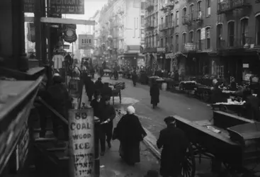 Quartier juif de New York dans les années 1930 - crédits : FPG/ Hulton Archive/ Getty Images