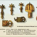 Civilisation des Germains orientaux : ornements et vase - crédits : Encyclopædia Universalis France