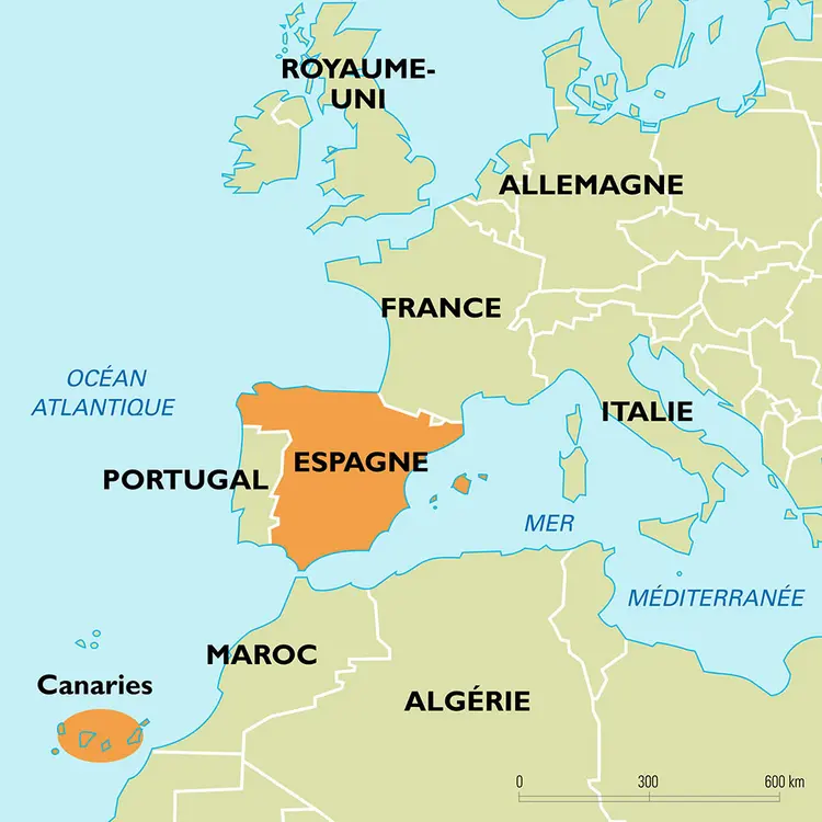 Espagne : carte de situation