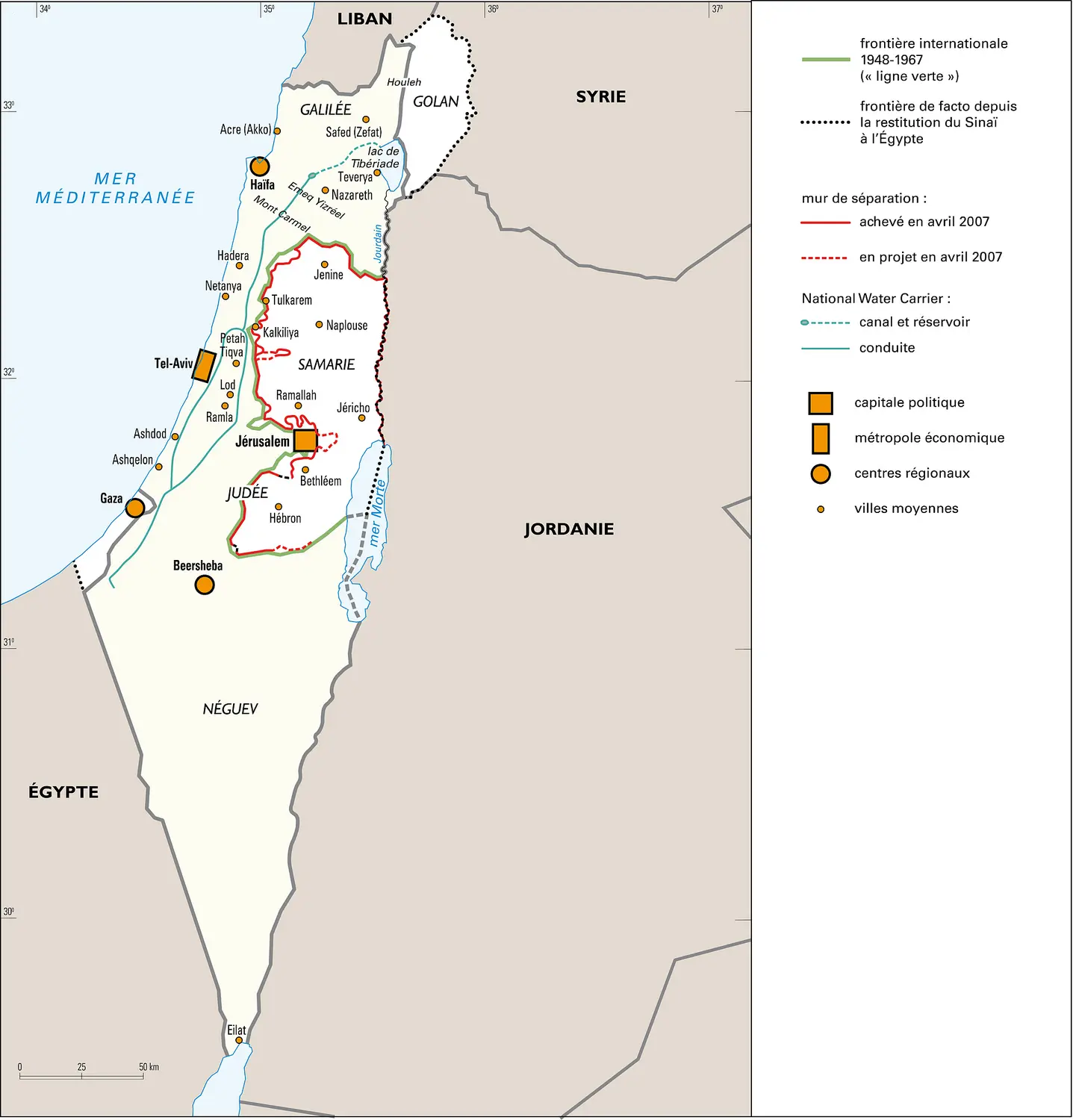 Israël : le territoire et les villes