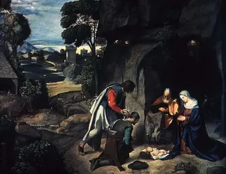 <it>L'Adoration des bergers</it>, Giorgione - crédits :  Bridgeman Images 