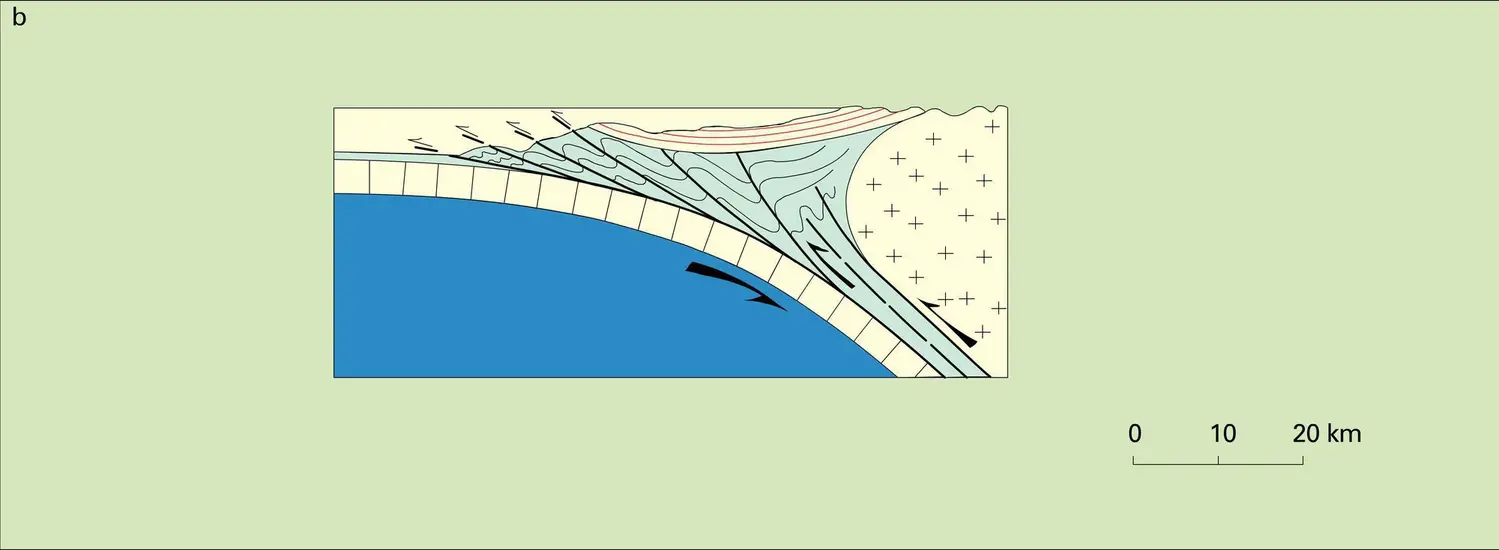 Déformations associées à une subduction - vue 2