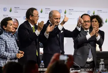 Clôture de la COP 21, 2015 - crédits : Christophe Petit Tesson/ EPA/ Corbis
