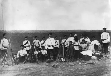 Soldats russes - crédits : Hulton Archive/ Getty Images