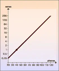 Niveaux sonores: phones - crédits : Encyclopædia Universalis France