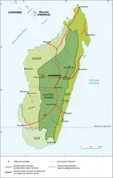 Madagascar, unités régionales - crédits : Encyclopædia Universalis France