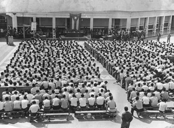 Tribunal révolutionnaire à La Havane, 1962 - crédits : Keystone/ Hulton Archive/ Getty Images
