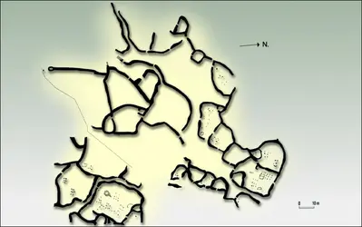 Tichitt : plan du village - crédits : Encyclopædia Universalis France