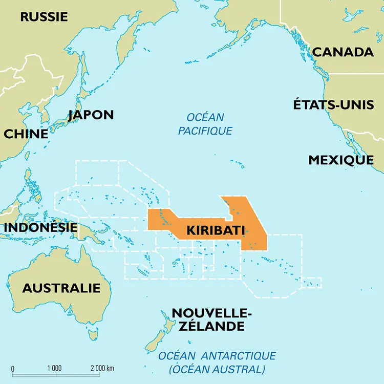 Kiribati : carte de situation