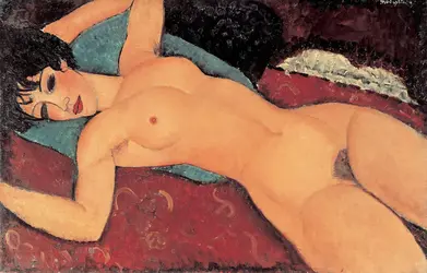 <it>Nu couché les bras ouverts</it>, A. Modigliani - crédits : Electa/ AKG-images