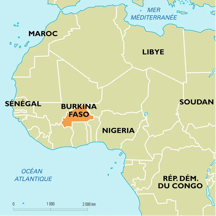 Burkina Faso : carte de situation