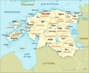 carte administrative - crédits : Encyclopædia Universalis France