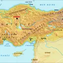 Turquie : carte physique - crédits : Encyclopædia Universalis France