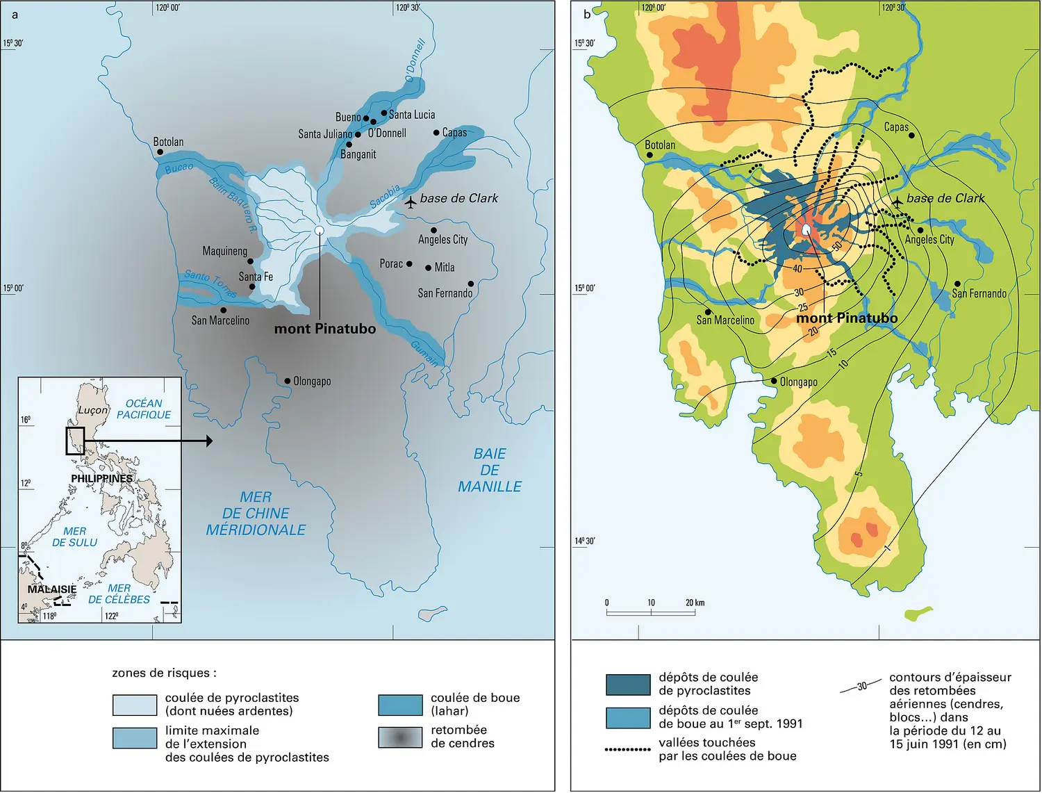 Évaluation des risques au Pinatubo avant l'éruption de juin 1991