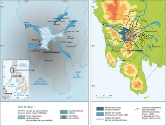 Évaluation des risques au Pinatubo avant l'éruption de juin 1991 - crédits : Encyclopædia Universalis France