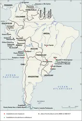 Amérique du Sud : préhistoire à partir de 8000 B.P. - crédits : Encyclopædia Universalis France