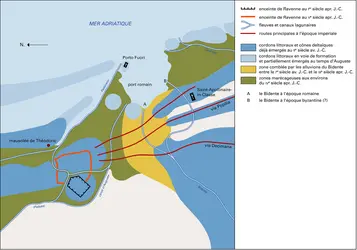 Ravenne: topographie - crédits : Encyclopædia Universalis France